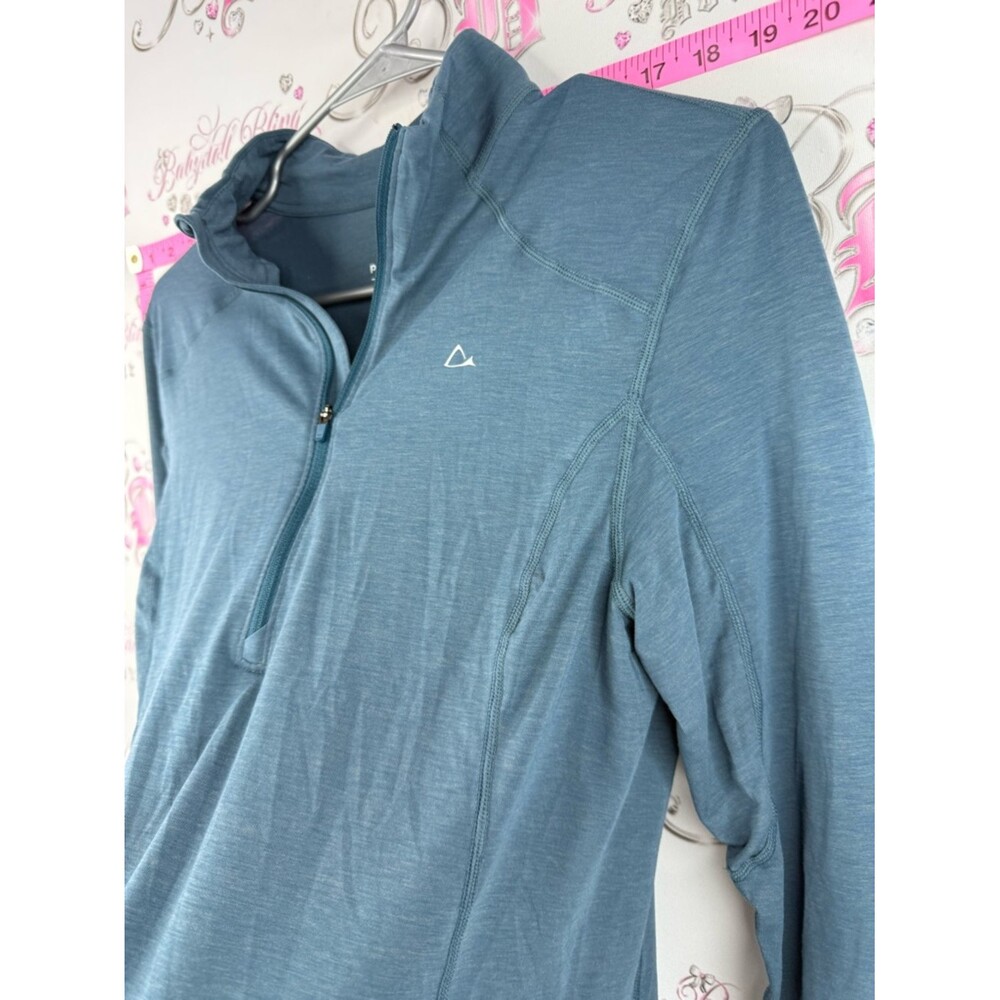 Paradox sweater drirelease repreve blue half zip Slate Blue Quarter-Zip Pullover - Picture 6 of 14